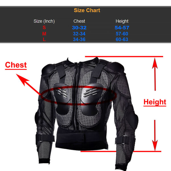 MOTORCYCLE MOTOCROSS BIKE GUARD PROTECTOR YOUTH KIDS BODY ARMOR BLACK - Image 6