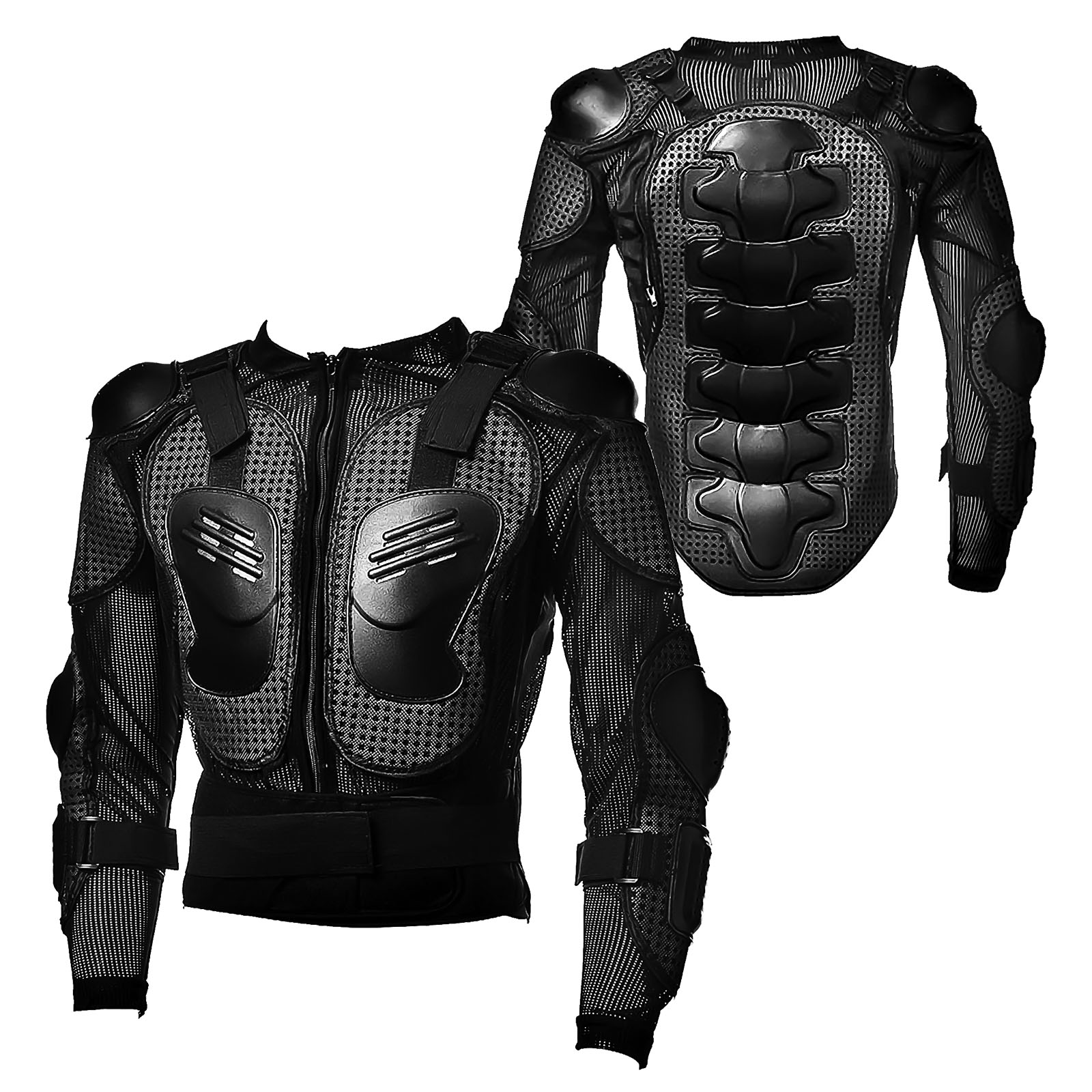 MOTORCYCLE MOTOCROSS BIKE GUARD PROTECTOR YOUTH KIDS BODY ARMOR BLACK
