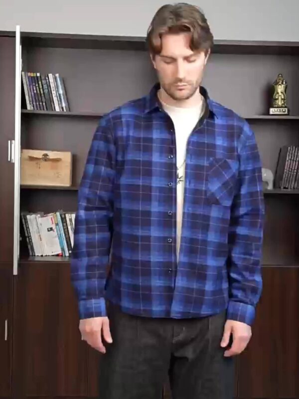 2025 New Arrival - Men'S Plaid Flannel Shirt with Fleece Lining, Casual Long-Sleeve Winter Shirt, Button-Up with Pockets, Perfect for Outdoor Activities and Holiday Gifts, Holiday Gift Shirt | Plaid Pattern Shirt | Polyester Lining, Winter Clothing, Thick - Image 12