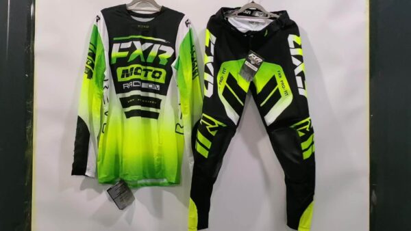 2024 Black and Green Mountain Bike Motorcycle Sports Racing Suit Racing Riding Clothing Long Sleeve Long Pants Combination Adult Model - Image 11