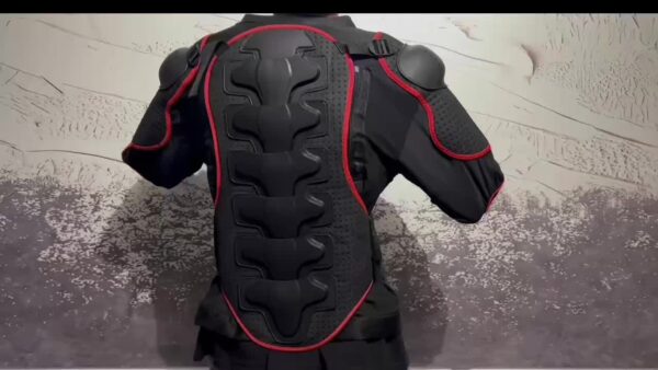 [Breathable Body Armor] Adjustable & Breathable Plus Size Motorcycle Body Armor - XL/2XL/3XL, Durable PP Material with Reflective Safety Strips, Hand-Washable, Secure Zip Closure for Riders, Motorcycle Accessories - Image 12