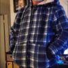 [Cozy Fleece Jacket] Cozy & Warm Men's Heavyweight Fleece Hooded Jacket - Full Zip Plaid Flannel Shirt with Sherpa Lining, Pockets, and Adjustable Drawstrings for Fall/Winter - Image 11