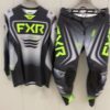 FXR Clutch Pro Black & Grey Motorcycle Racing Suit - Breathable, Loose Fit, Hi-Vis Outdoor Gear with Green Accents, Polyester & Spandex Blend, Outdoor Sports Gear|Modern Motorcycle Gear|Stretchy Material - Image 11