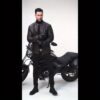 Windproof Shield] Men's Retro PU Leather Motorcycle Jacket - Windproof, Warm Fleece Lined, Adjustable Cuffs, Multiple Zippers & Pockets, Stand Collar, Black, Vintage Style for Fall/Winter Riding & Casual Wear, Motorcycle Protective Gear - Image 11