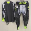 FXR Clutch Pro Black & Grey Motorcycle Racing Suit - Breathable, Loose Fit, Hi-Vis Outdoor Gear with Green Accents, Polyester & Spandex Blend, Outdoor Sports Gear|Modern Motorcycle Gear|Stretchy Material - Image 10