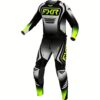 FXR Clutch Pro Black & Grey Motorcycle Racing Suit - Breathable, Loose Fit, Hi-Vis Outdoor Gear with Green Accents, Polyester & Spandex Blend, Outdoor Sports Gear|Modern Motorcycle Gear|Stretchy Material - Image 3