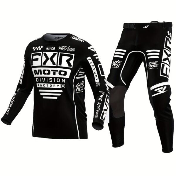Outdoor sports equipment off-road vehicle clothing, racing clothes off-road motorcycle riding sports set four season off-road riding forest road Men's and Women's universal long sleeved pants - Image 3