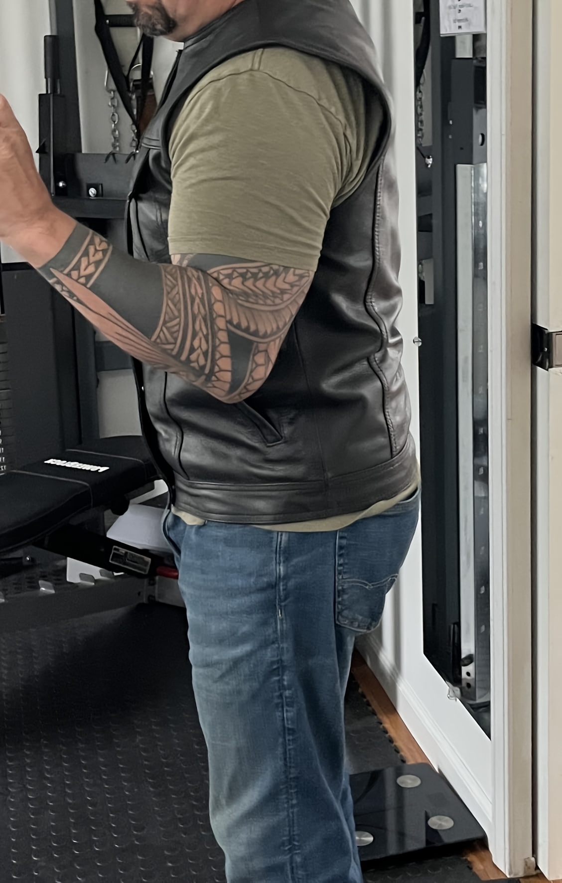 [SOA Biker Vest Multi Pockets ] Spring Ride Mens Motorcycle Vest SOA Club Vest Black Biker Vest For Riding With Concealed Carry Pocket