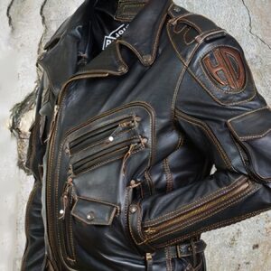 Men'S Jacket Biker Jacket Outdoor Street Thermal Warm Spring, Fall, Winter, Summer Solid Color Streetwear Sporty Turndown Regular Black Brown Jacket