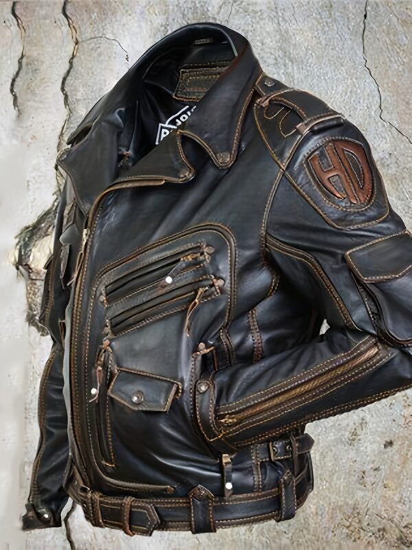 Men'S Jacket Biker Jacket Outdoor Street Thermal Warm Spring, Fall, Winter, Summer Solid Color Streetwear Sporty Turndown Regular Black Brown Jacket