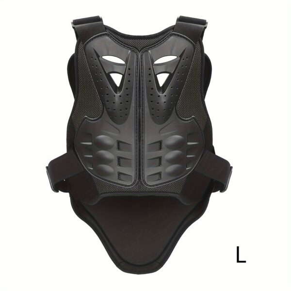 [1pc Durable Riding Body Armor] 1pc Men'S Durable Riding Body Armor - Woven Crew Neck Sleeveless Racing Jacket with Hook-and-Loop Closure - Uncharged Protective Gear for Road Riding - Ideal for Christmas & Birthday Gifts - Image 10