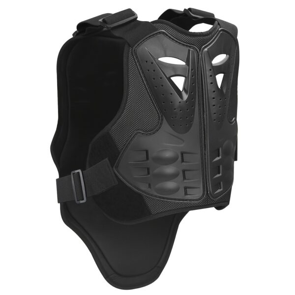 [1pc Durable Riding Body Armor] 1pc Men'S Durable Riding Body Armor - Woven Crew Neck Sleeveless Racing Jacket with Hook-and-Loop Closure - Uncharged Protective Gear for Road Riding - Ideal for Christmas & Birthday Gifts