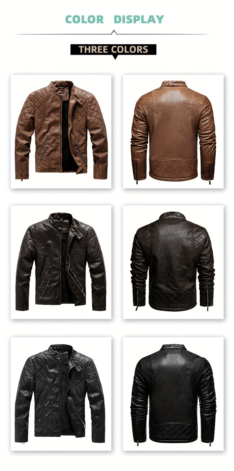 Windproof Shield] Men's Retro PU Leather Motorcycle Jacket - Windproof, Warm Fleece Lined, Adjustable Cuffs, Multiple Zippers & Pockets, Stand Collar, Black, Vintage Style for Fall/Winter Riding & Casual Wear, Motorcycle Protective Gear