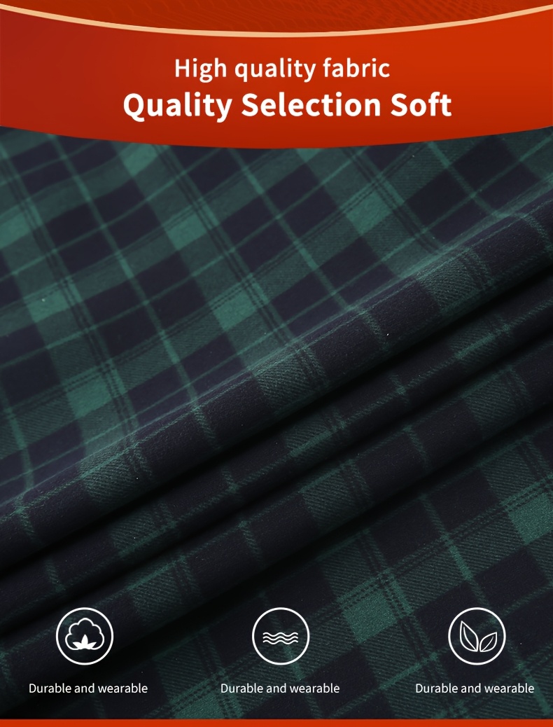 2025 New Arrival - Men'S Plaid Flannel Shirt with Fleece Lining, Casual Long-Sleeve Winter Shirt, Button-Up with Pockets, Perfect for Outdoor Activities and Holiday Gifts, Holiday Gift Shirt | Plaid Pattern Shirt | Polyester Lining, Winter Clothing, Thick