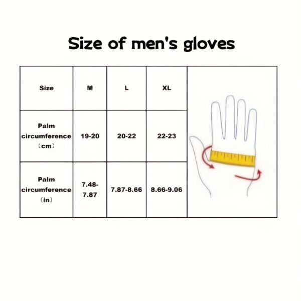 Warm Lined Winter Mens Black Genuine Leather Gloves - Goatskin with deer texture deerskin - Simple basic design business fashion cool outside Driving Leather Gloves For Men - Image 5