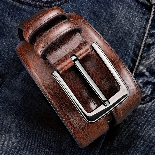 1/2pcs Set Men'S Pin Buckle Casual Belt, Daily Commuting, Business Party, Festival Birthday Gift - Image 4