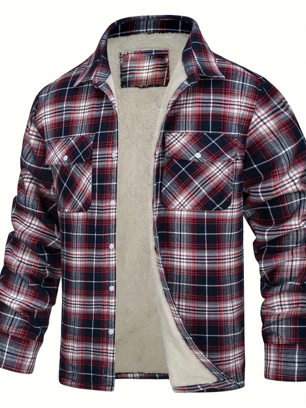 [Warm Plush Fashion Coat] Thickened Warm Plush Coat - Men's Casual Fashion Jacket for Cold Weather Outings - Image 5