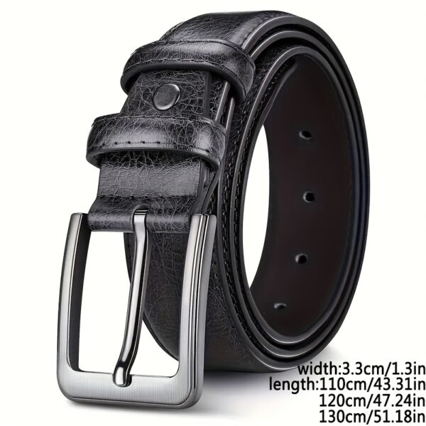 1/2pcs Set Men'S Pin Buckle Casual Belt, Daily Commuting, Business Party, Festival Birthday Gift - Image 5