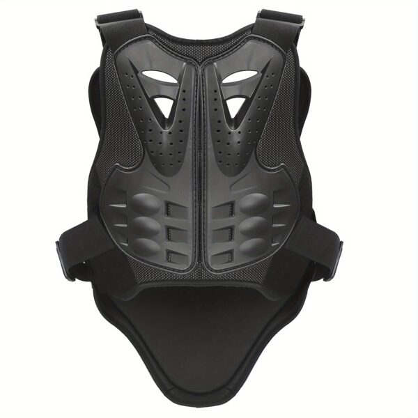 [1pc Durable Riding Body Armor] 1pc Men'S Durable Riding Body Armor - Woven Crew Neck Sleeveless Racing Jacket with Hook-and-Loop Closure - Uncharged Protective Gear for Road Riding - Ideal for Christmas & Birthday Gifts - Image 6