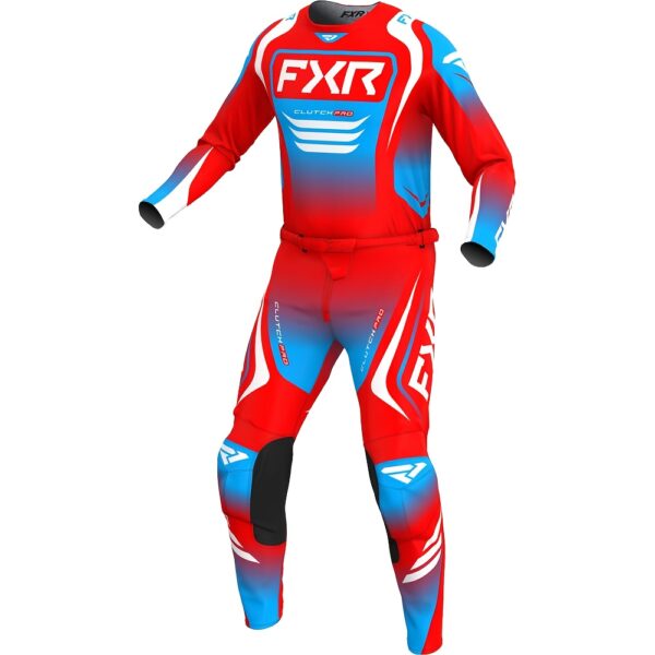 2025 Red And Blue Outdoor Off-Road Cycling Suit for Mountain Biking, Racing, And Motorcycle Riding for Both Men And Women., Motorcycle Riding Apparel | Sporty Design | Protective Padding, Motocross Gear - Image 3