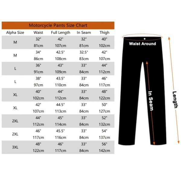 Mens Motorcycle Black Leather Pants Jeans Style Motorcycle Riding Pants For Biker With 5 Pockets - Image 6