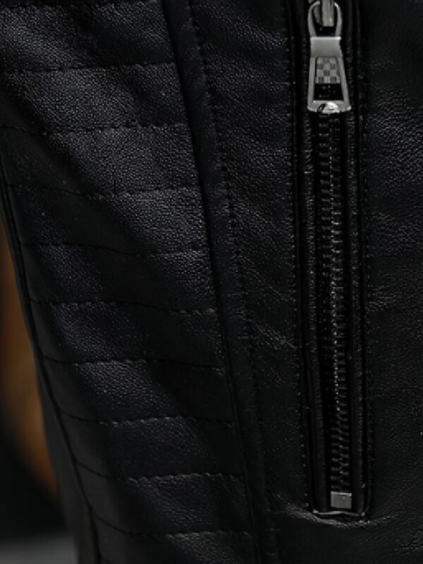 [Windproof Sports Jacket] Windproof Men's Casual Sports Jacket - Stand Collar, Motorcycle Style Outerwear, Polyester Fiber Jacket - Image 5