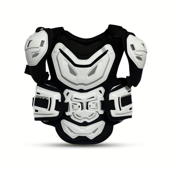 Men'S Women'S Motorcycle Cycling Protective Vest, PE, Adjustable Waist Belt, Shockproof Foam Padding, Breathable Design, Flexible Card Slot, No Pocket, with Wipe with Damp Cloth Care Instructions for Off-Road Motorbike Riding Safety - Image 2