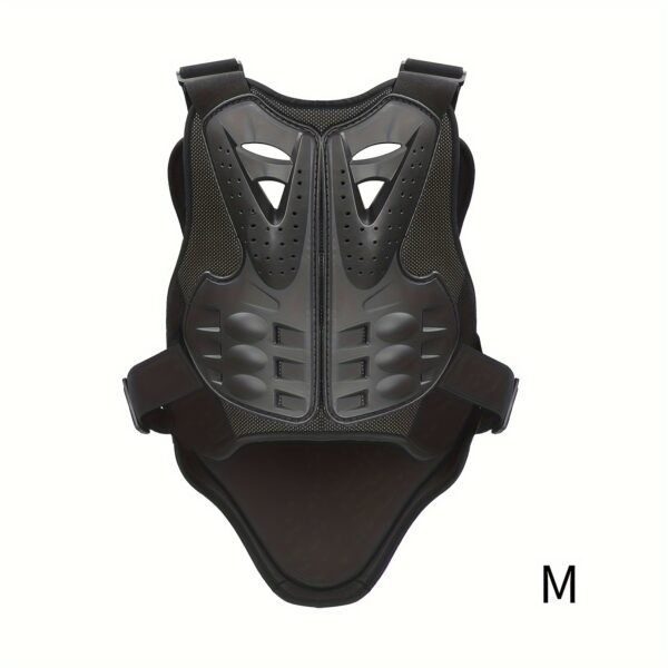 [1pc Durable Riding Body Armor] 1pc Men'S Durable Riding Body Armor - Woven Crew Neck Sleeveless Racing Jacket with Hook-and-Loop Closure - Uncharged Protective Gear for Road Riding - Ideal for Christmas & Birthday Gifts - Image 8