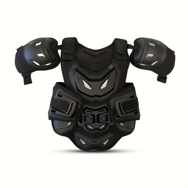Men'S Women'S Motorcycle Cycling Protective Vest, PE, Adjustable Waist Belt, Shockproof Foam Padding, Breathable Design, Flexible Card Slot, No Pocket, with Wipe with Damp Cloth Care Instructions for Off-Road Motorbike Riding Safety - Image 6