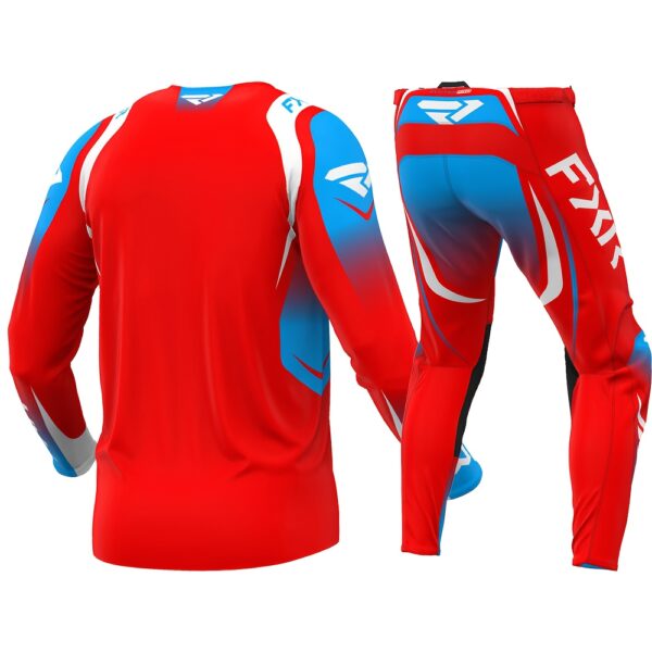 2025 Red And Blue Outdoor Off-Road Cycling Suit for Mountain Biking, Racing, And Motorcycle Riding for Both Men And Women., Motorcycle Riding Apparel | Sporty Design | Protective Padding, Motocross Gear - Image 6