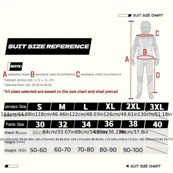 youth racing sizes