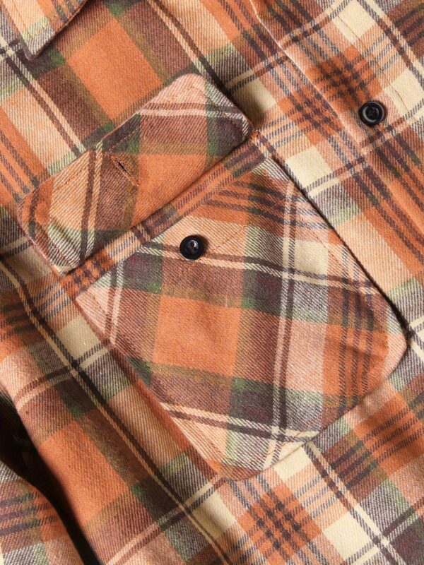 Cozy Sherpa Lined Flannel Shirt Jacket - Warm Long Sleeve Button Up with Soft Fleece Plaid Pattern, Relaxed Fit, and Durable Construction for Outdoor Activities - Image 8