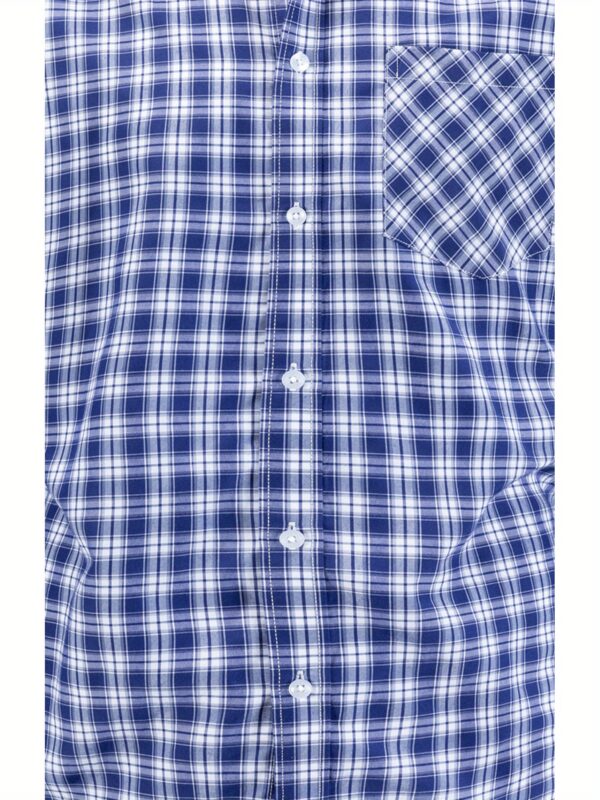 Men'S Plaid Long-Sleeve Shirt, Thickened for Autumn And Winter, Casual Workwear, Trendy Shirt. - Image 4